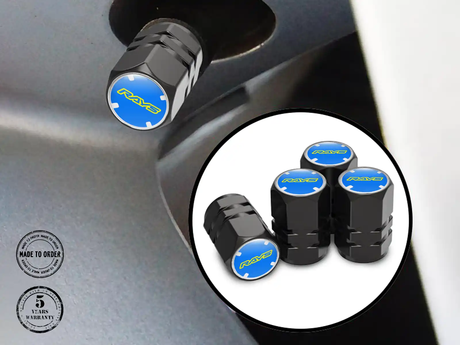 Rays Caps Valve Jantes SUVs Design Universel Limitée
